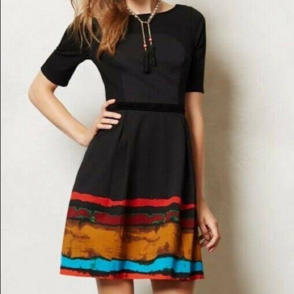Plenty by Tracy Reese black pinceau dress